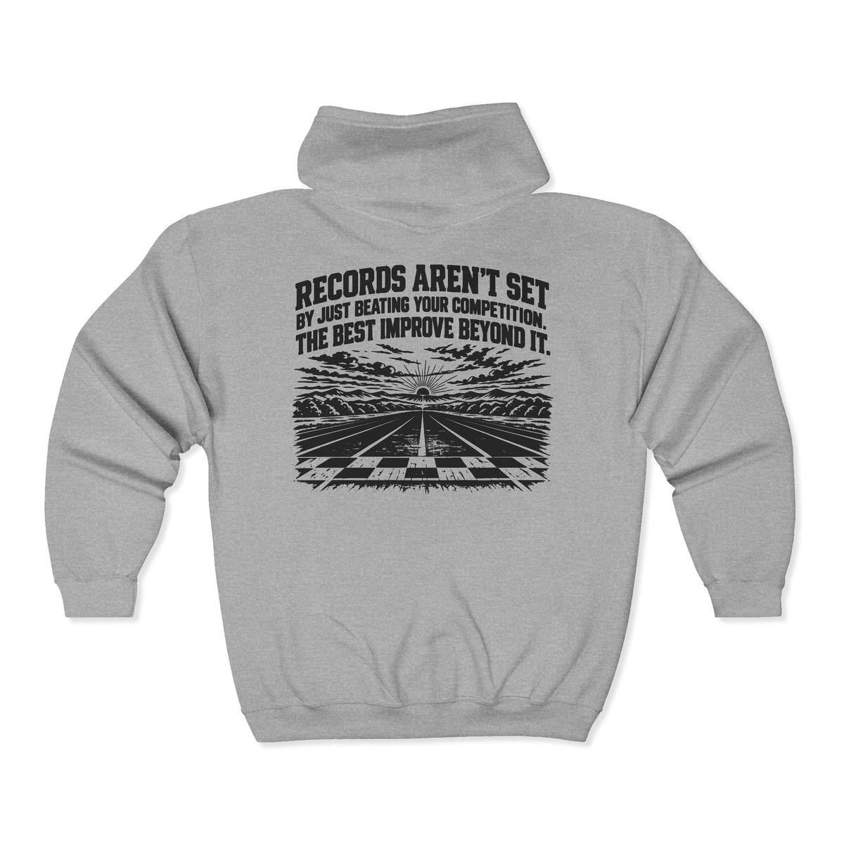 Beyond the Competition – Vintage Racing Gildan 18600 Zip-Up Hoodie | 047a