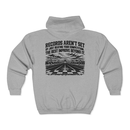Beyond the Competition – Vintage Racing Gildan 18600 Zip-Up Hoodie | 047a