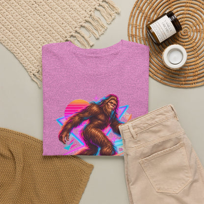 Neon Bigfoot on Roller Skates T-Shirt