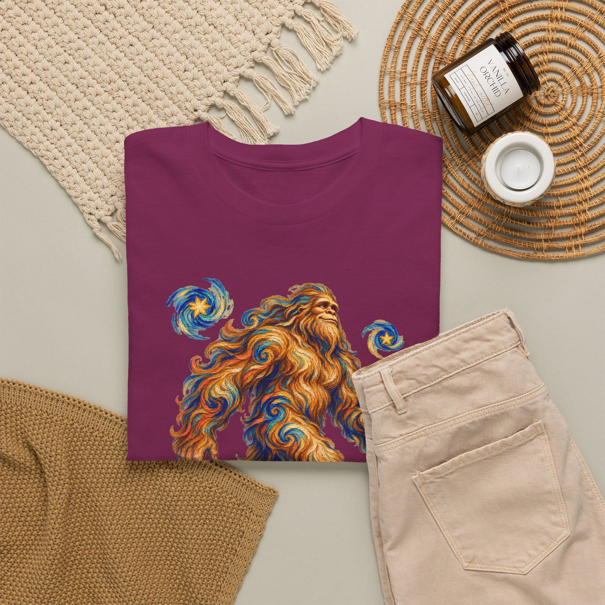 Starlit Bigfoot Wanderer T-Shirt