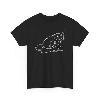 Chubby Mermaid Slow Tide Manatee T-Shirt