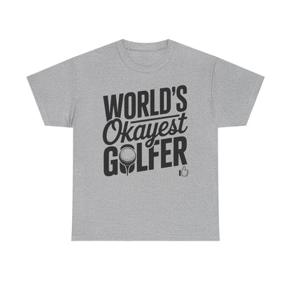 World’s Okayest Golfer T-Shirt | Funny Golf Gift Tee