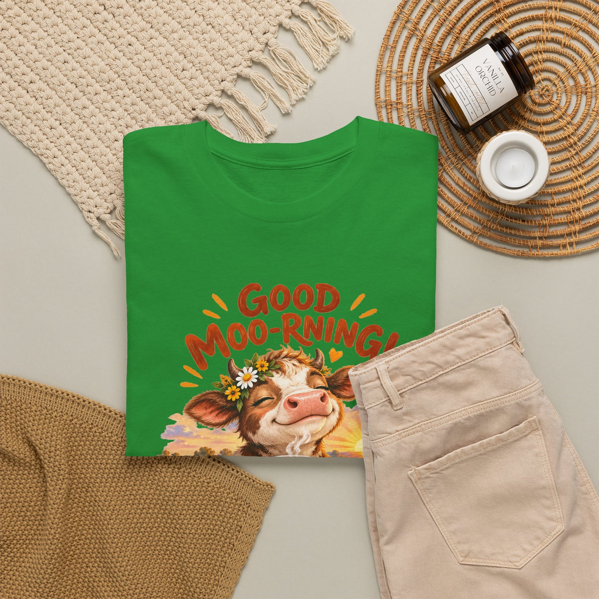 Good Moo-rning – Gildan 5000 T-Shirt | 030