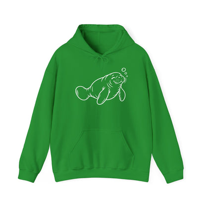 Slow Float Manatee Pullover Hoodie