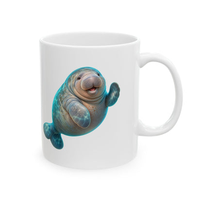 Friendly Flipper Manatee Mug