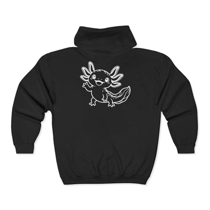 Little Wave Axolotl Zip-Up Hoodie