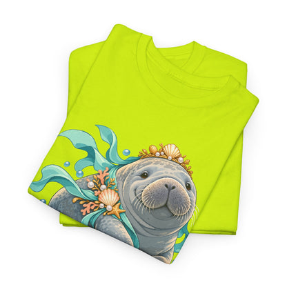 Chubby Mermaid Royalty Manatee T-Shirt