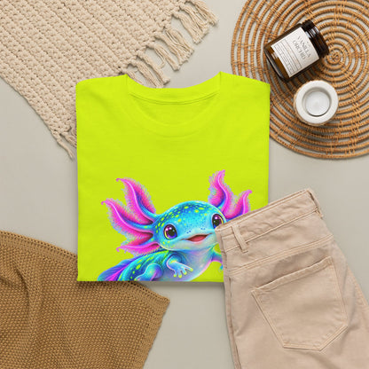 Electric Axolotl in Motion T-Shirt