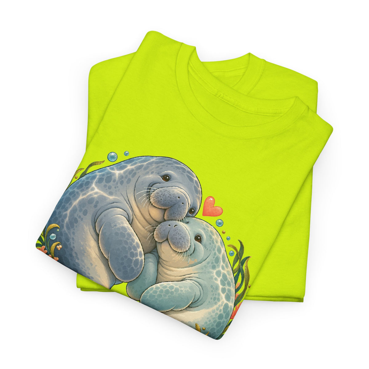 Chubby Mermaid Heart of the Ocean Manatee T-Shirt