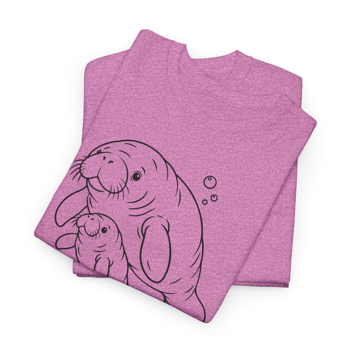 Chubby Mermaid Little Lagoon Family Manatee T-Shirt
