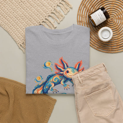 Starwater Axolotl in Turquoise and Coral T-Shirt