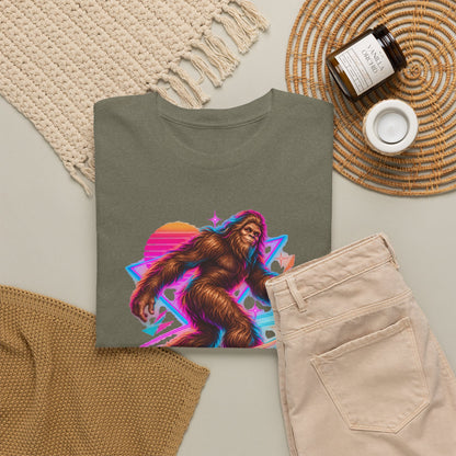 Neon Bigfoot on Roller Skates T-Shirt