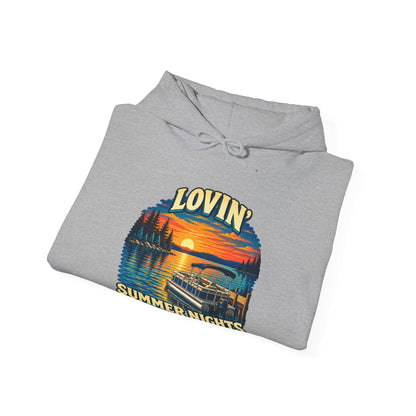 Lovin’ Summer Nights Pontoon – Gildan 18500 Hoodie | 004a-v2