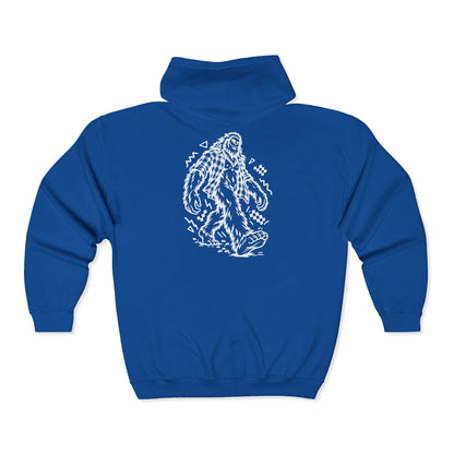 Plaid Bigfoot on the Move Zip-Up Hoodie