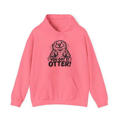 You Got It Otter – One-Color – Safety Green/Pink Gildan 18500 Hoodie | 039a