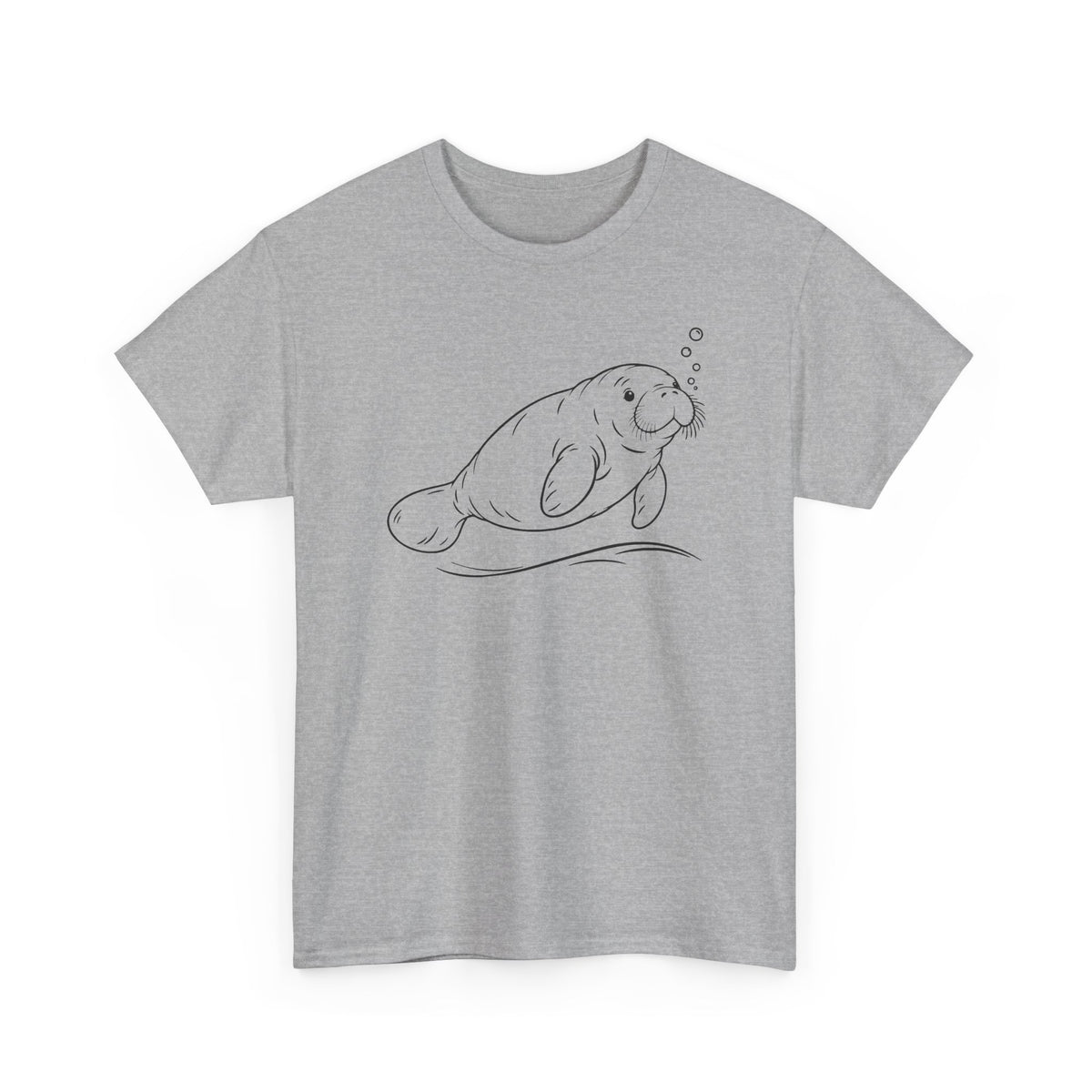 Chubby Mermaid Slow Tide Manatee T-Shirt