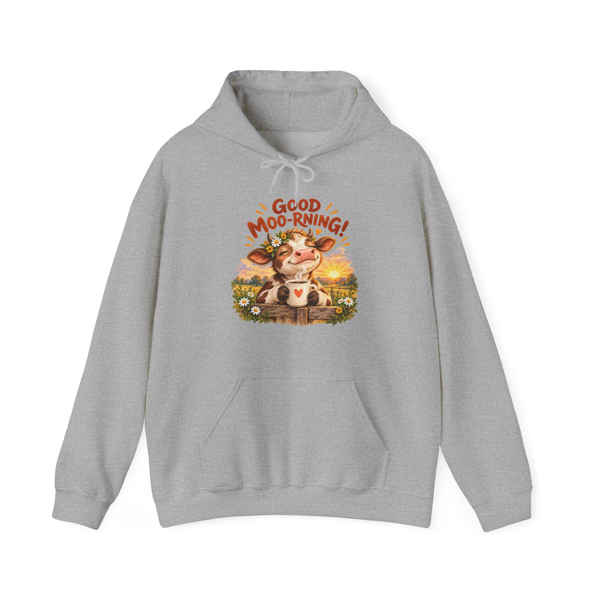 Good Moo-rning – Gildan 18500 Hoodie | 030