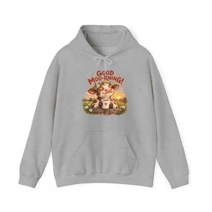 Good Moo-rning – Gildan 18500 Hoodie | 030
