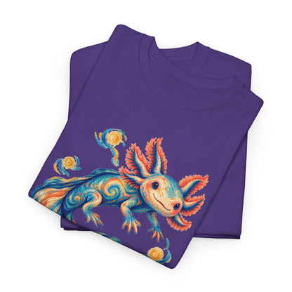 Starwater Axolotl in Turquoise and Coral T-Shirt