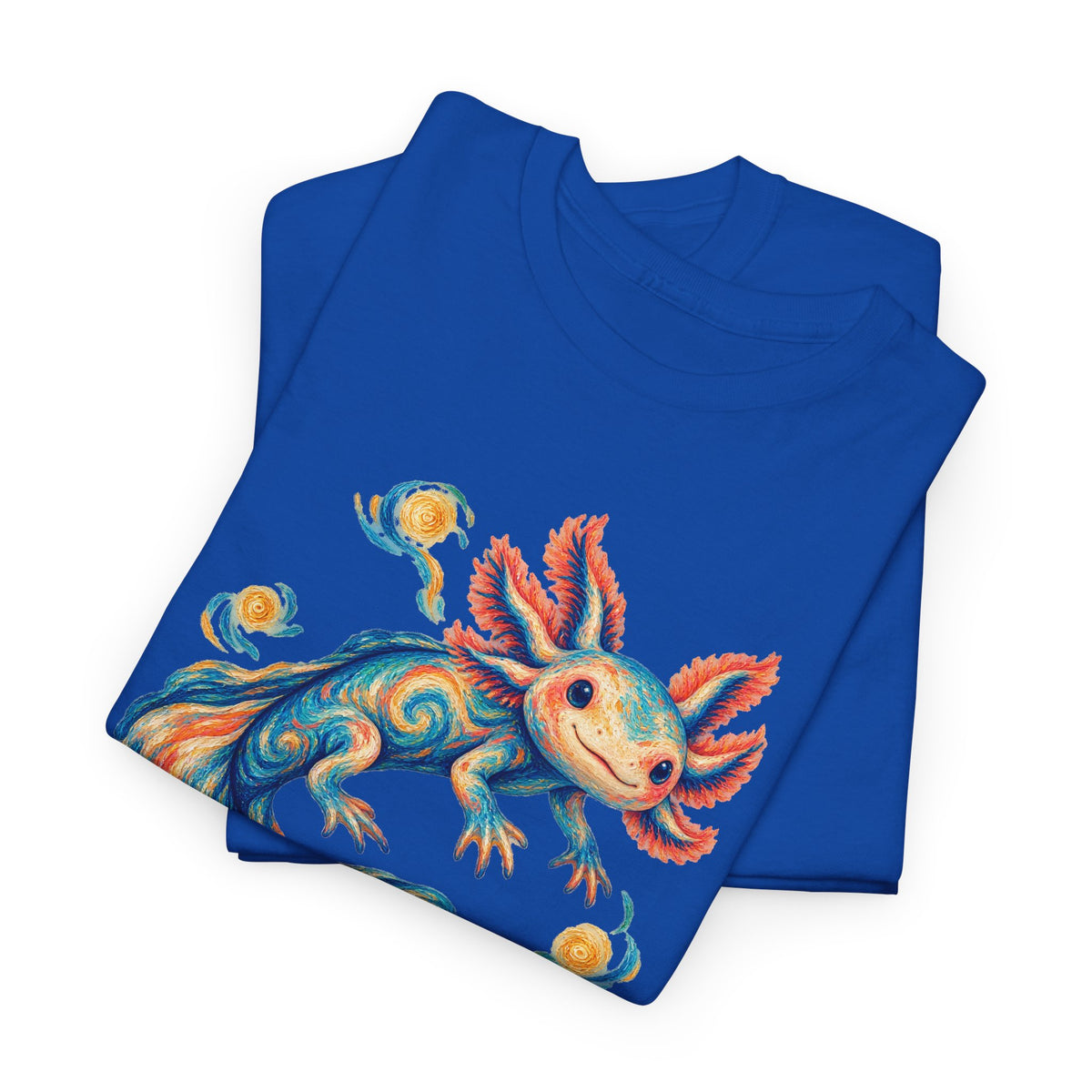 Starwater Axolotl in Turquoise and Coral T-Shirt