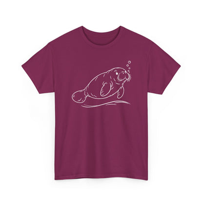 Chubby Mermaid Slow Tide Manatee T-Shirt