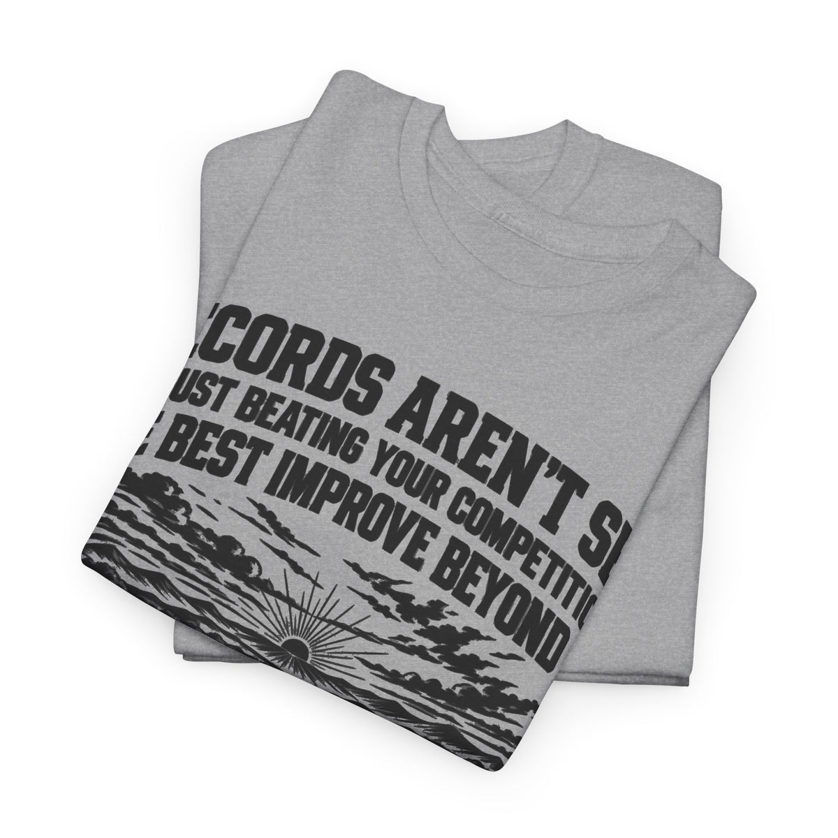 Beyond the Competition – Vintage Racing Gildan 5000 T-Shirt | 047a