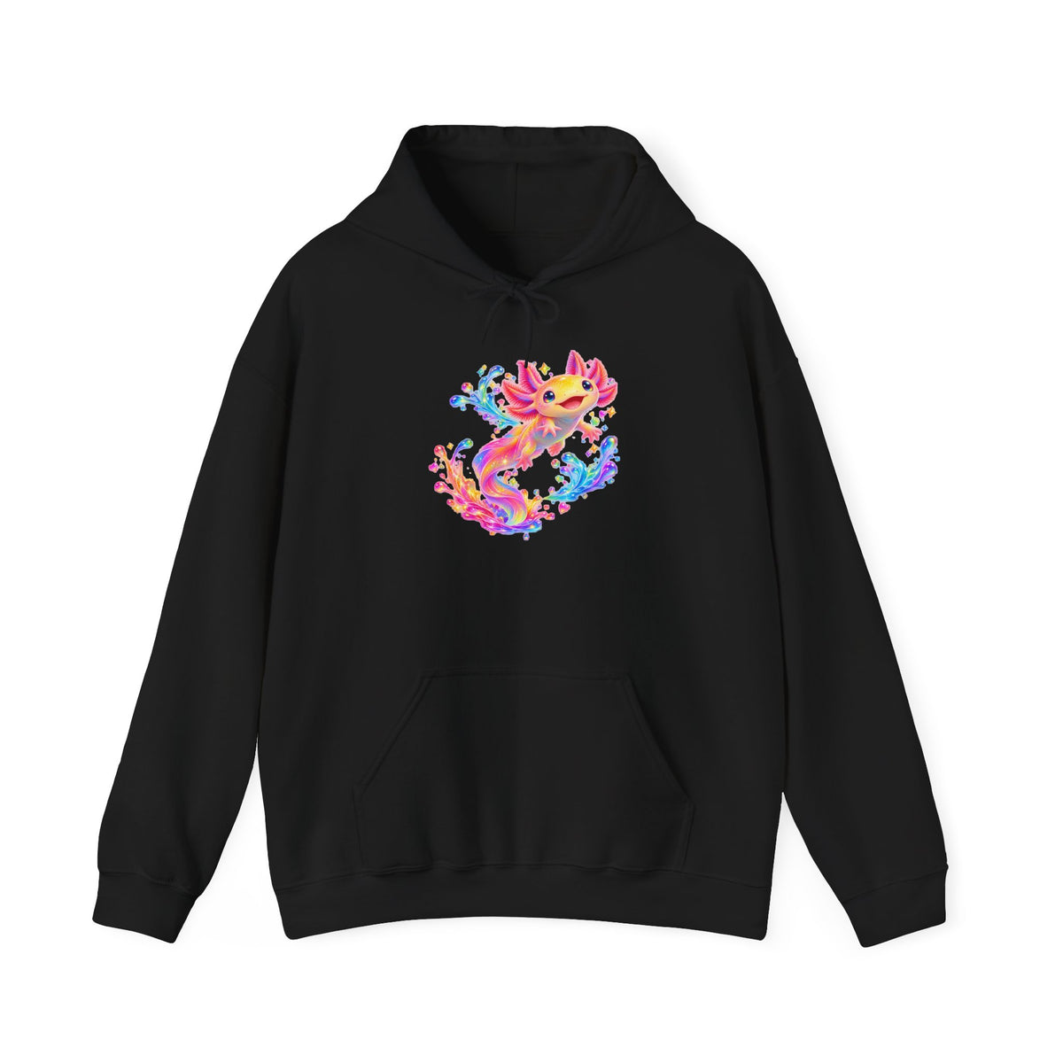 Prismatic axolotl splash leap Pullover Hoodie