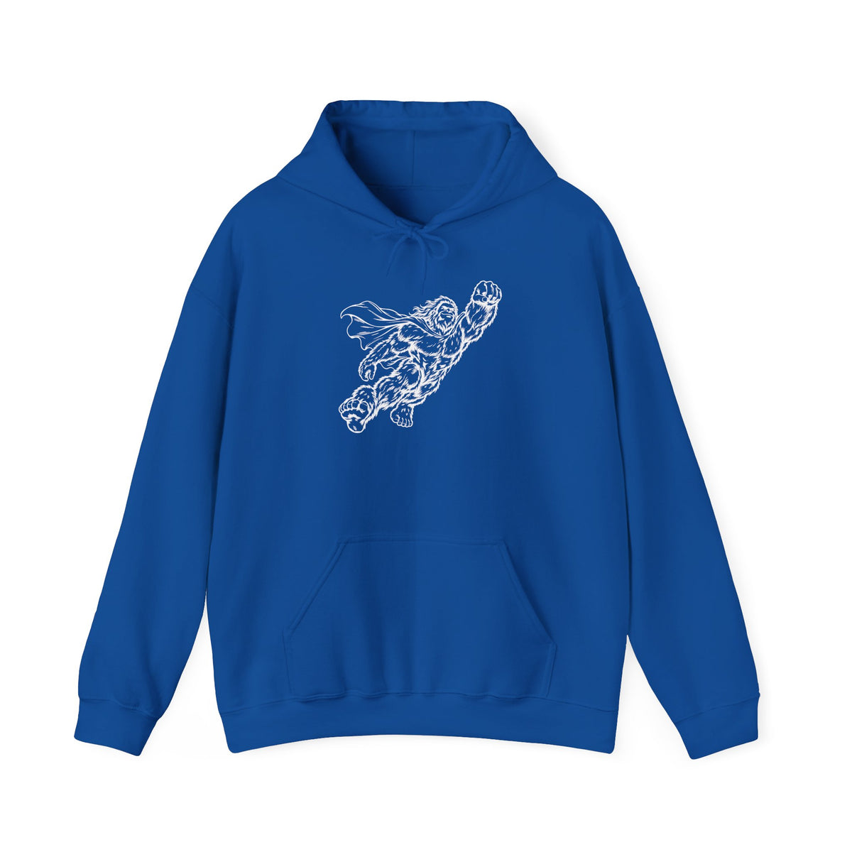 Soaring Cape-Wearing Sasquatch Pullover Hoodie