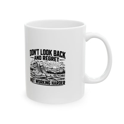 Work Harder – Ceramic Mug, 11 oz | 040a
