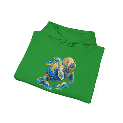 Golden Drift Manatee Pullover Hoodie