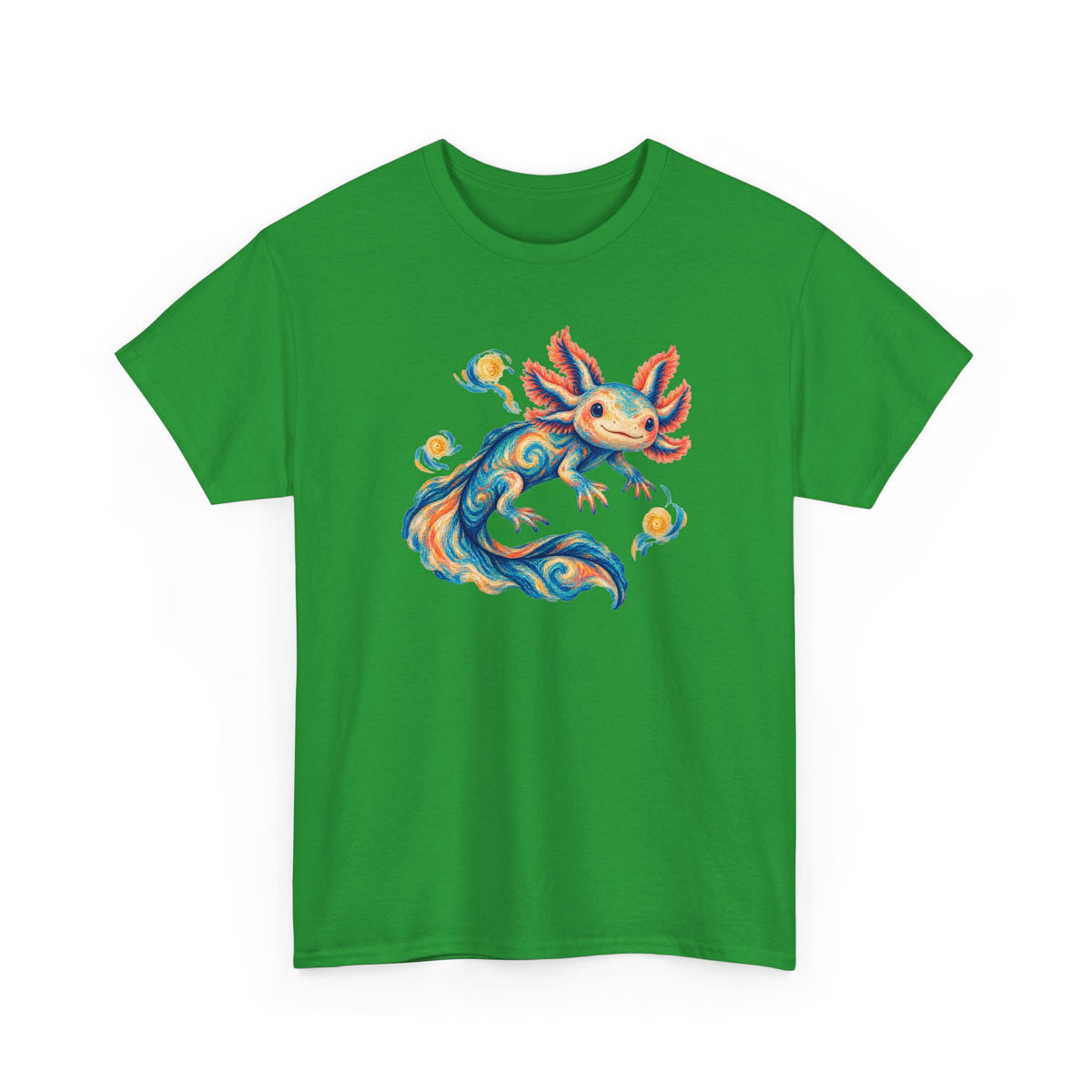 Starwater Axolotl in Turquoise and Coral T-Shirt