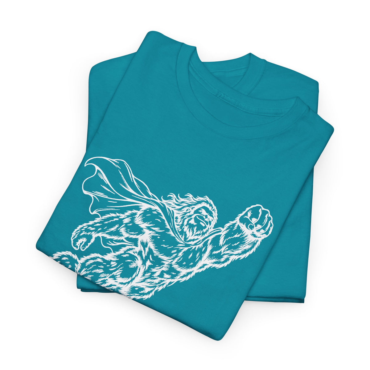 Soaring Cape-Wearing Sasquatch T-Shirt