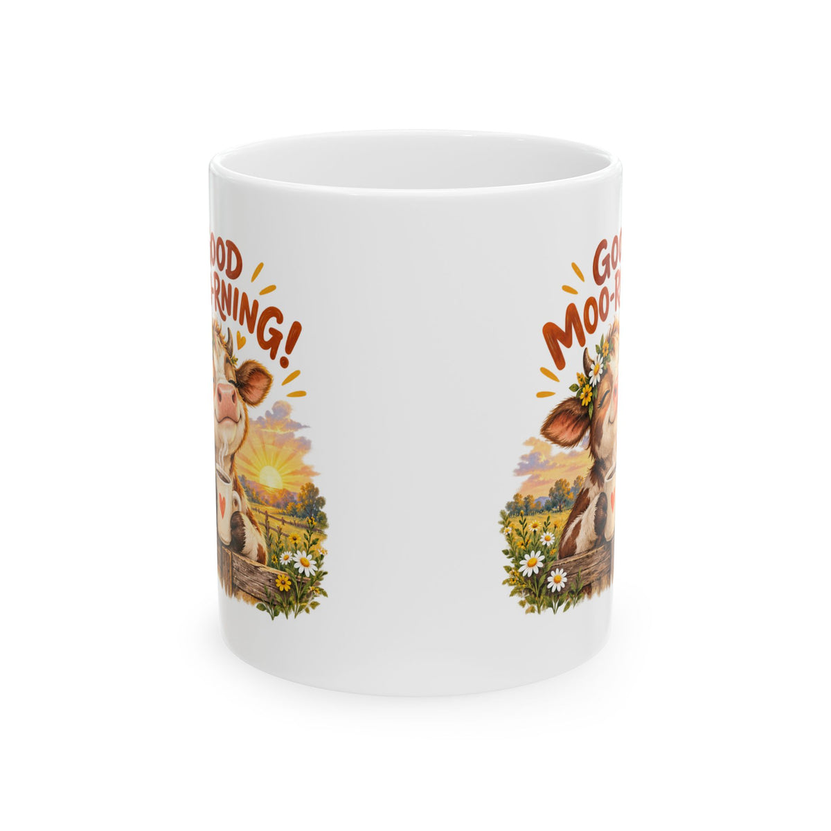 Good Moo-rning – Ceramic Mug, 11 oz | 030
