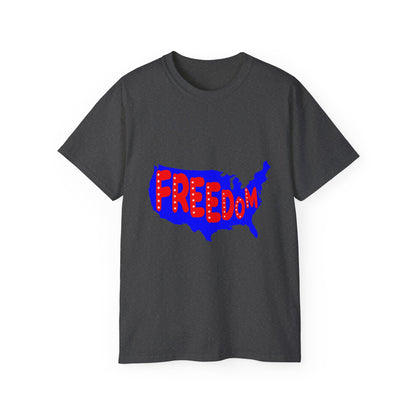 Freedom USA Map T-Shirt | Patriotic Graphic Tee