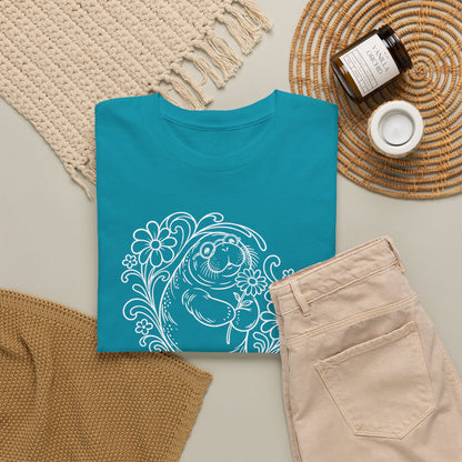 Groovy Spectacled Manatee with Daisy T-Shirt