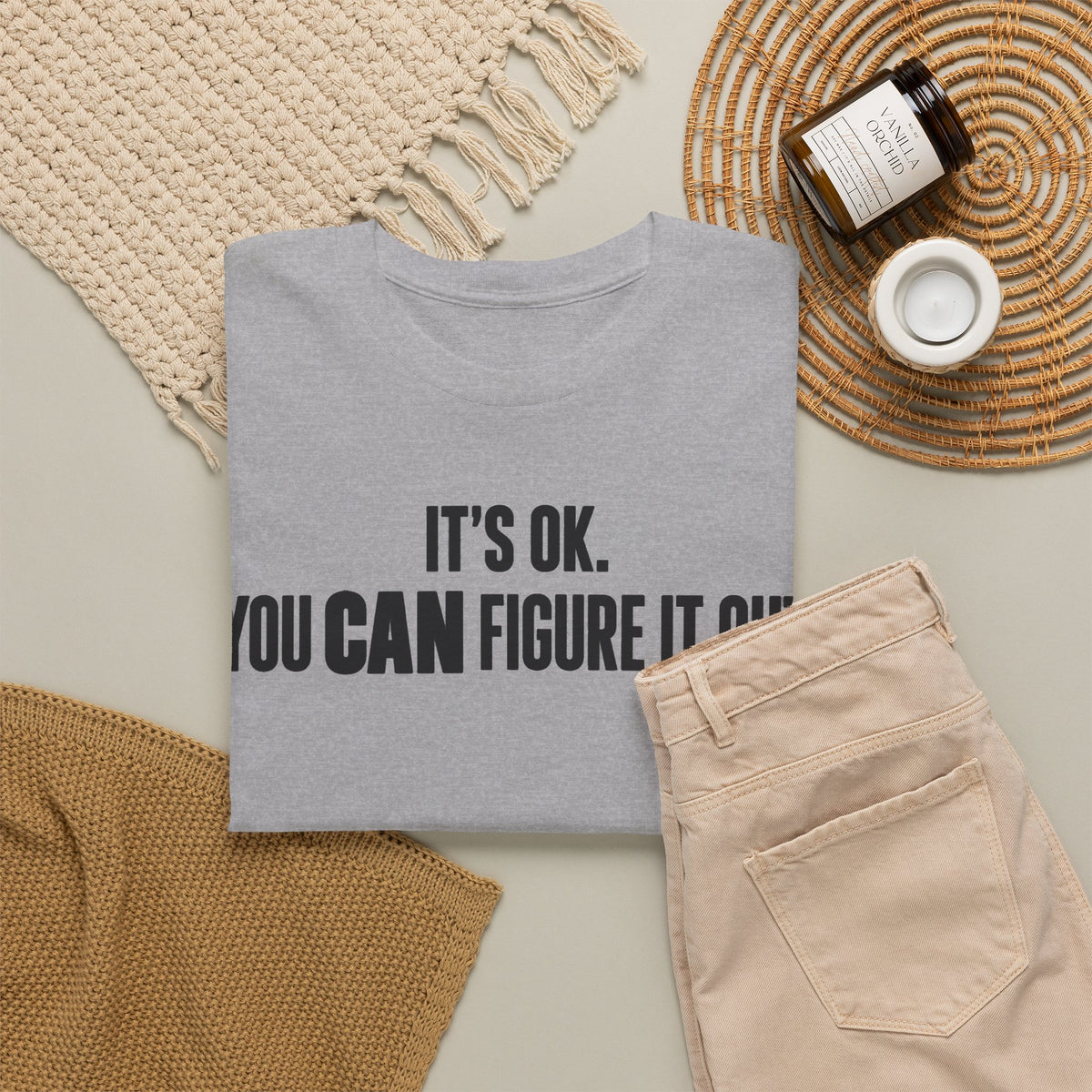 It's OK. You Can Figure It Out – One-Color Gildan 5000 T-Shirt | 081a-v2