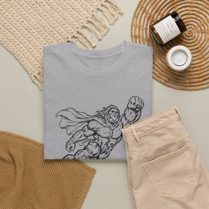 Soaring Cape-Wearing Sasquatch T-Shirt