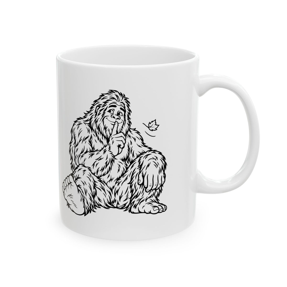 Shh, Friendly Bigfoot in the Forest Mug