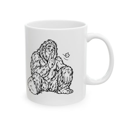 Shh, Friendly Bigfoot in the Forest Mug