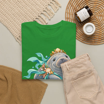 Chubby Mermaid Royalty Manatee T-Shirt