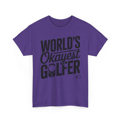 World’s Okayest Golfer T-Shirt | Funny Golf Gift Tee