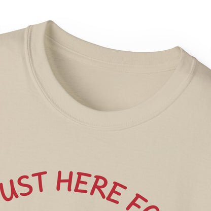 Just Here for the Wieners T-Shirt | Funny BBQ Hot Dog Tee