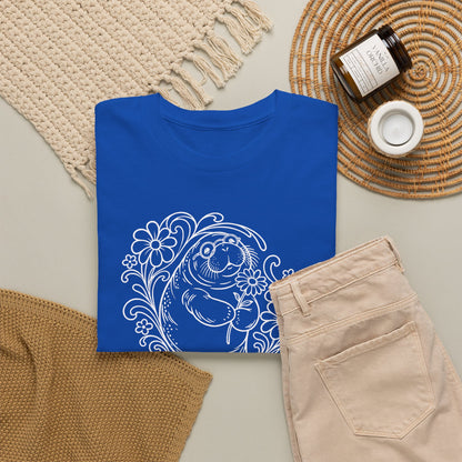 Groovy Spectacled Manatee with Daisy T-Shirt