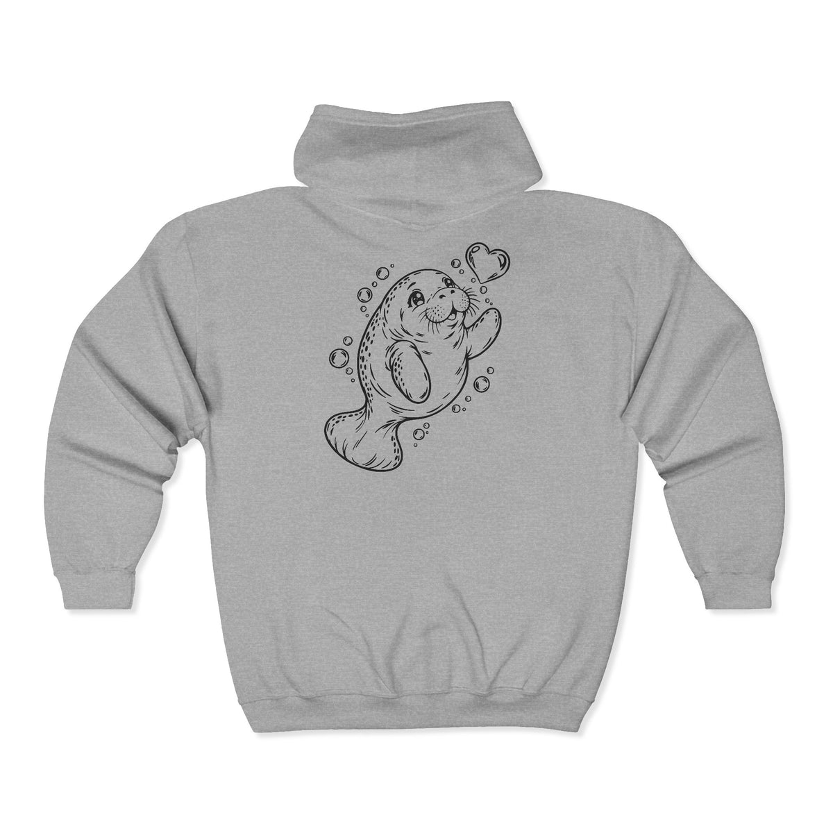 Chubby Manatee's Bubble Wish Zip-Up Hoodie