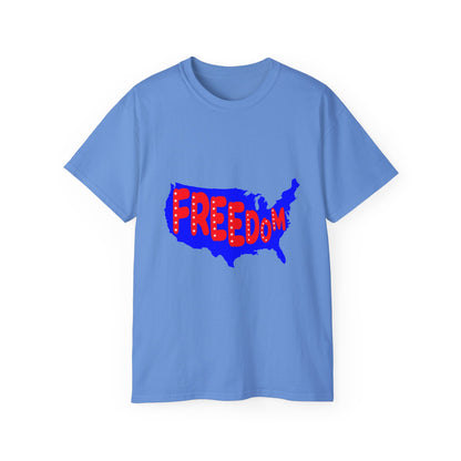 Freedom USA Map T-Shirt | Patriotic Graphic Tee