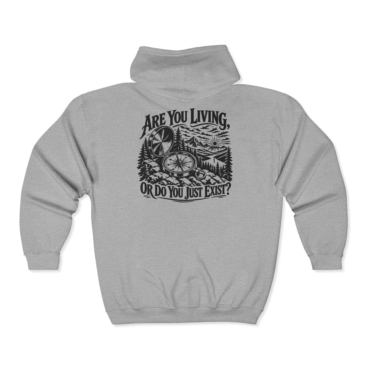 Live or Exist – Gildan 18600 Zip-Up Hoodie | 032a