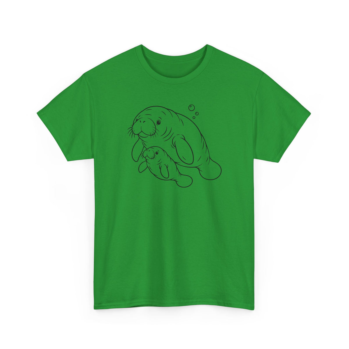 Chubby Mermaid Little Lagoon Family Manatee T-Shirt