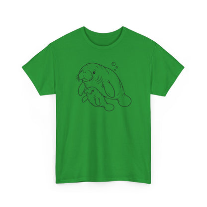 Chubby Mermaid Little Lagoon Family Manatee T-Shirt