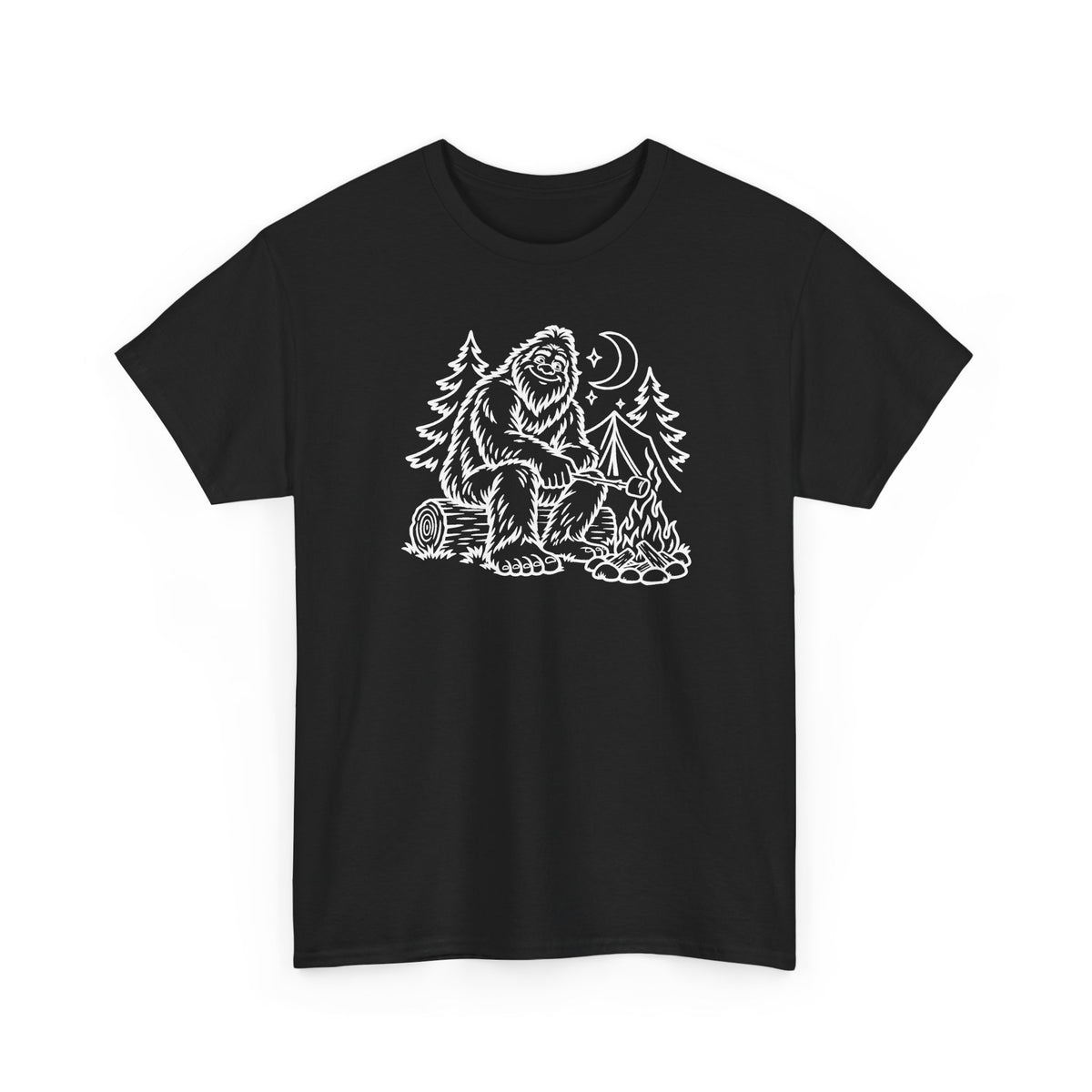 Airy Bigfoot Pine Forest Print T-Shirt