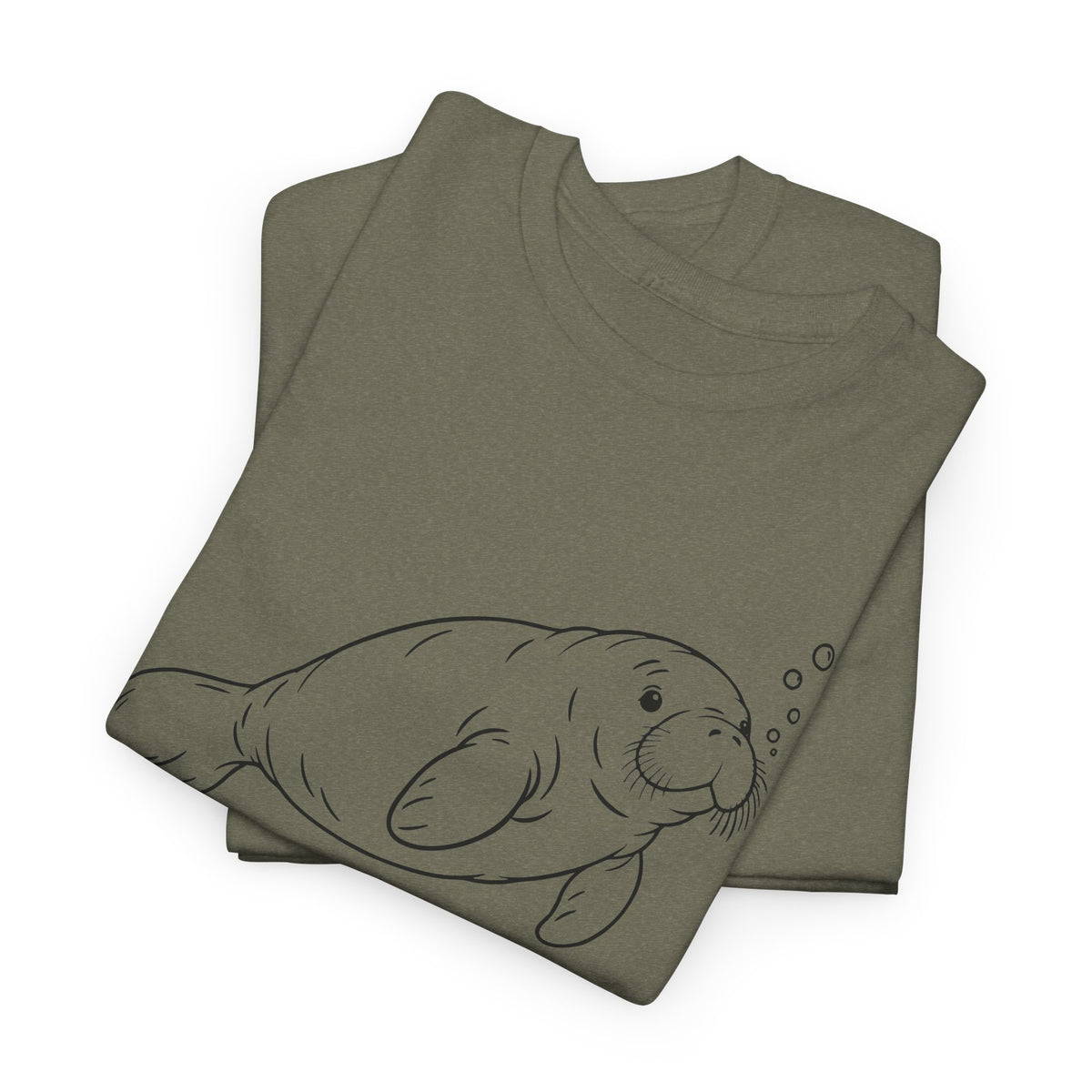 Chubby Mermaid Slow Tide Manatee T-Shirt